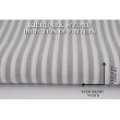 Cotton 100% stripes 5mm light gray