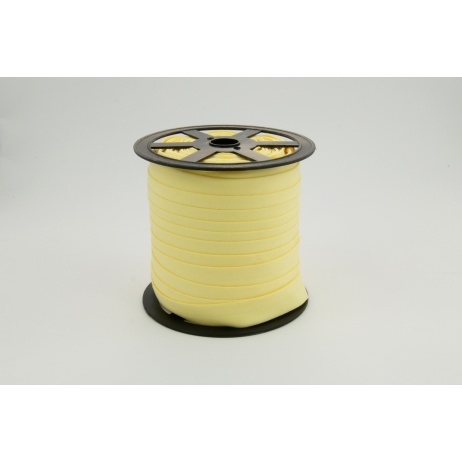 Cotton bias binding light yellow 18mm
