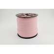 Cotton bias binding 2mm coral pink stripes