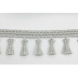 Ribbon with fringes light gray