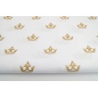 Cotton 100% gold crowns on a white background