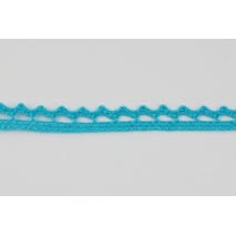 Cotton lace 9mm in a turquoise color