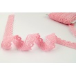 Cotton lace 28mm in a pink color