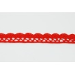 Koronka bawełniana 15mm, czerwona (fala)