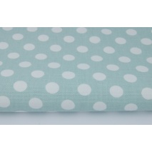 Home Decor, dots 12mm on a mint background 220g/m2