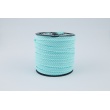 Cotton edging ribbon 2mm turquoise stripes