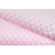 Dimple dot fleece minky pink color