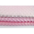 Dimple dot fleece minky candy pink color
