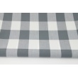 Cotton 100% double-sided gray check 4x4,8cm