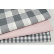 Cotton 100% double-sided gray check 1cm CZ