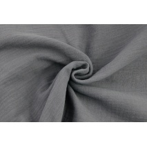Double gauze 100% cotton plain dark gray