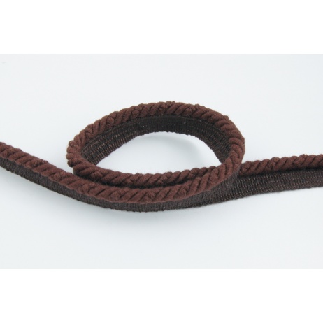 Brown 6mm Cotton Cord with ribbon