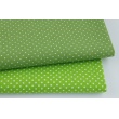 Cotton dots 1,5mm on a green background