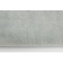 Plain ashen gray fleece minky