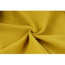 Double gauze 100% cotton plain mustard