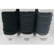 Graphite 6mm Cotton Cord with Ribbon