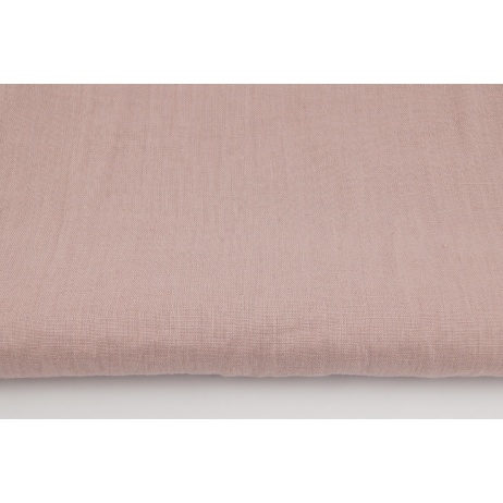 100% plain linen in dirty pink color, softened