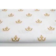 Cotton 100% gold crowns on a white background II quality