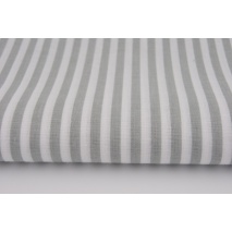Cotton 100% stripes 5mm light gray