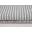 Cotton 100% stripes 5mm light gray