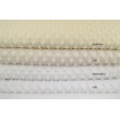 Dimple dot fleece minky in creamy color