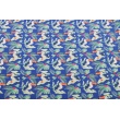 Jersey in toucans on a cornflower background