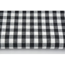 Cotton 100% double-sided black vichy check 1cm (2)