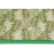 Home Decor, zielone liście palmowe na naturalnym tle 220g/m2