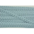 Cotton lace 15mm in a chilly blue color
