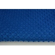 Dimple dot fleece minky in cobalt color 380 g/m2