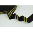 Rubber with lurex 40mm black-gold