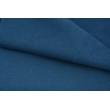 Looped knitwear plain dark blue