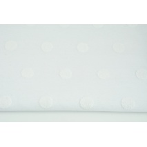 Knitted fabric with fluffy dots, white