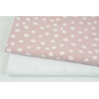 Knitted fabric with fluffy dots, white