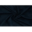 Knitted fabric with fluffy stars, dark navy