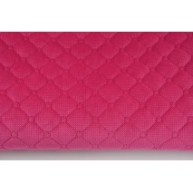 Quilted velvet fuchsia - diamonds with a circle