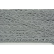 Cotton lace 15mm dark gray