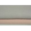 100% plain linen in light gray color, softened 155g/m2 I