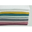 Double gauze 100% cotton golden mini dots on a powder mint background