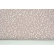 Double gauze 100% cotton white speckles on a dirty heather background
