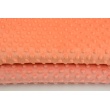 Dimple dot fleece minky in a papaya color 380 g/m2