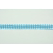 Ribbon turquoise check 12mm