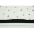 Double gauze 100% cotton plain black 2