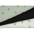 Double gauze 100% cotton plain black 2