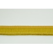 Ribbon with fringes dark mustard 3cm