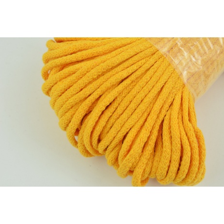 Cotton Cord 6mm yellow-orange (soft)
