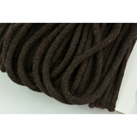 Cotton Cord 6mm dark brown (soft)