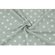 Knitwear viscose cream stars on a gray background