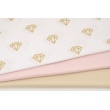 Cotton 100% plain sateen pink-beige