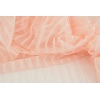 Soft tulle striped, salmon